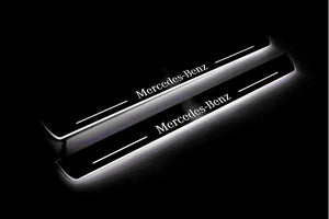 Mercedes S-Class W222 Stainless LED Door Sills – Mercedes-Benz Logo