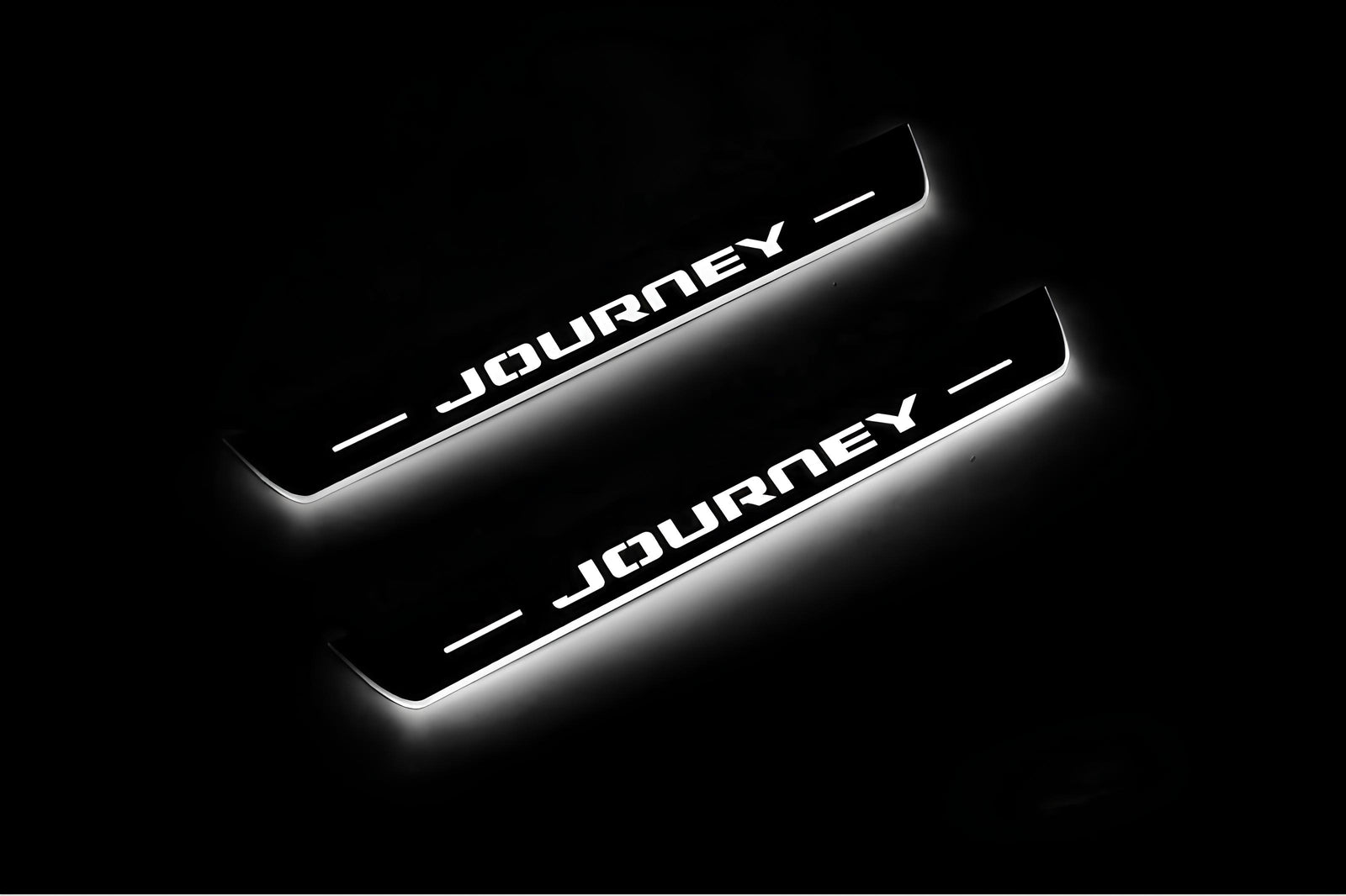stainless steel door sill plates for Dodge Journey 2009+ with Journey logo