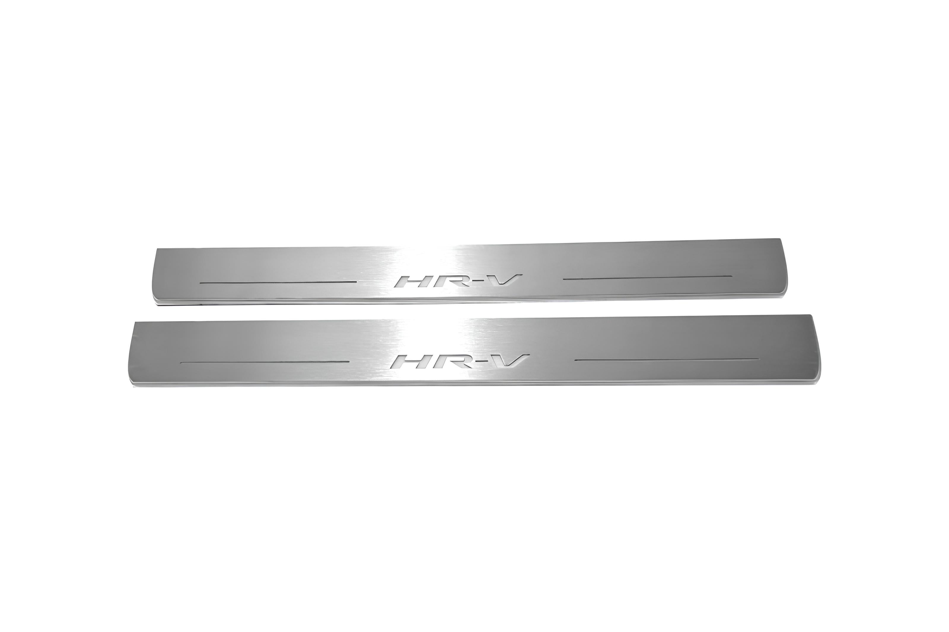 Illuminated LED Door Sill Tread Plates Honda HR-V II 2013-2022 With HR-V Logo Honda Led Door Sills opdesign