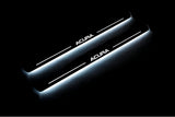 Acura MDX II 2006+ stainless steel LED door sill plates with Acura logo