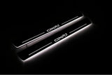 KIA Ceed II 2012+ stainless steel LED door sill plates with Cee`d logo