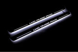 LED door sill plates Toyota Prado 120 2002+ stainless steel with Land Cruiser Prado logo