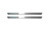 Skoda Octavia II (A5) 2004+ stainless steel LED door sill plates with Octavia logo
