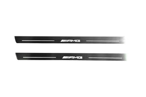 Mercedes E W213 Coupe 2016-2024 LED Door Sills Illuminated Scuff AMG Logo Stainless Steel Entry Guards Door Sills opdesign