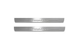 LED door sill plates for Volkswagen Touareg II 2010+ with Touareg logo