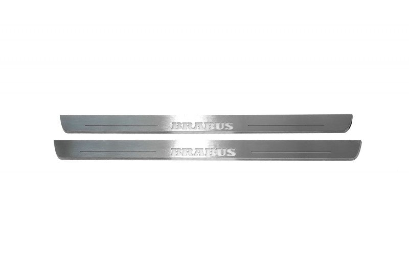 stainless steel door sill plates for Mercedes V-Class W447 2014+ with BRABUS logo