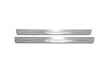 Ford Focus III 2011+ stainless steel illuminated entry guards with Ford Perfomance logo