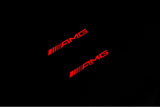 Mercedes GLA X156 2014+ stainless steel illuminated entry guards with AMG logo