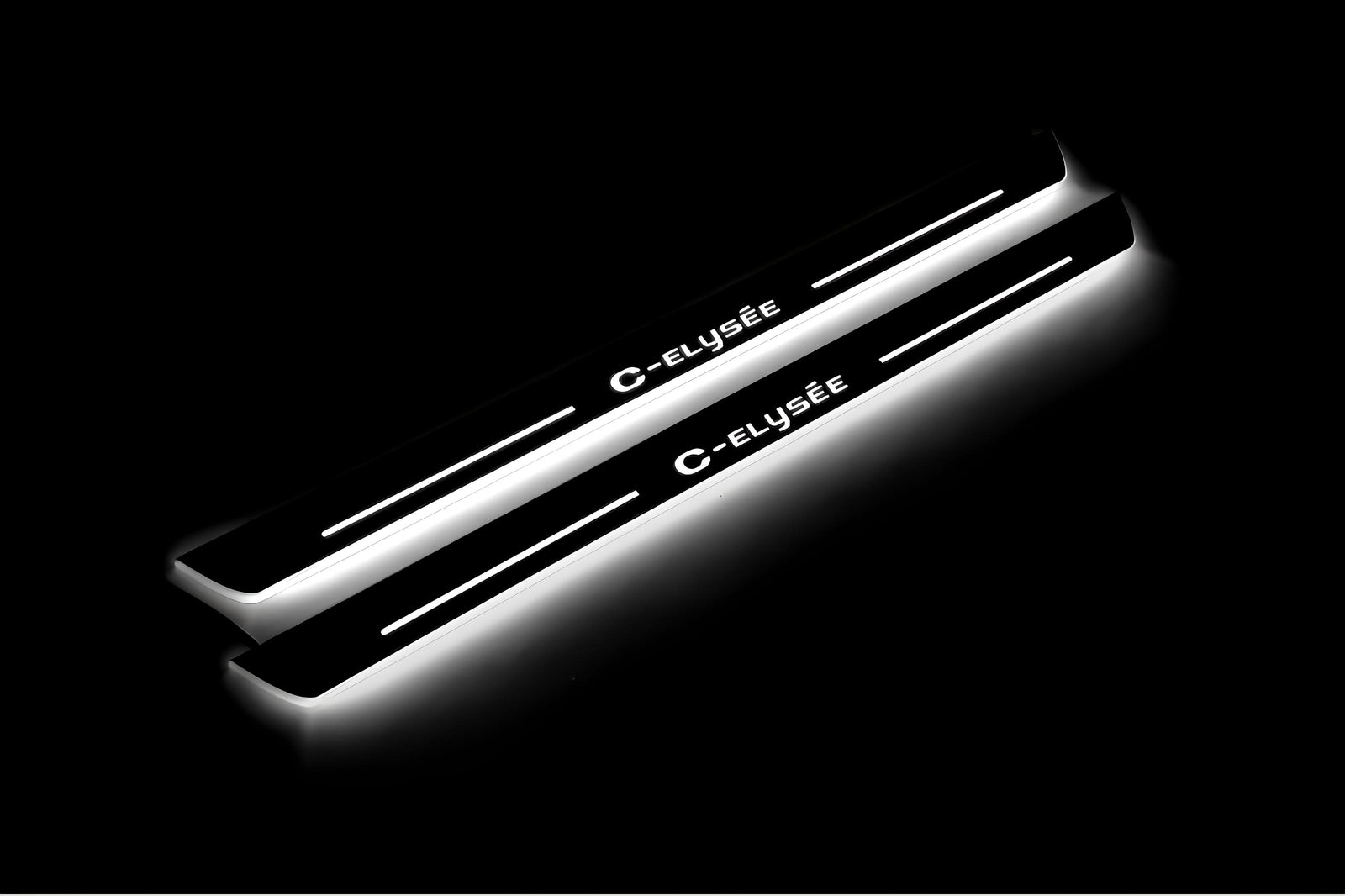 stainless steel door sill plates for Citroen C-Elysee 2012+ with C-Elysee logo