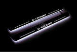 Citroen C-Crosser 2007+ LED door sill plates stainless steel with C-Crosser logo
