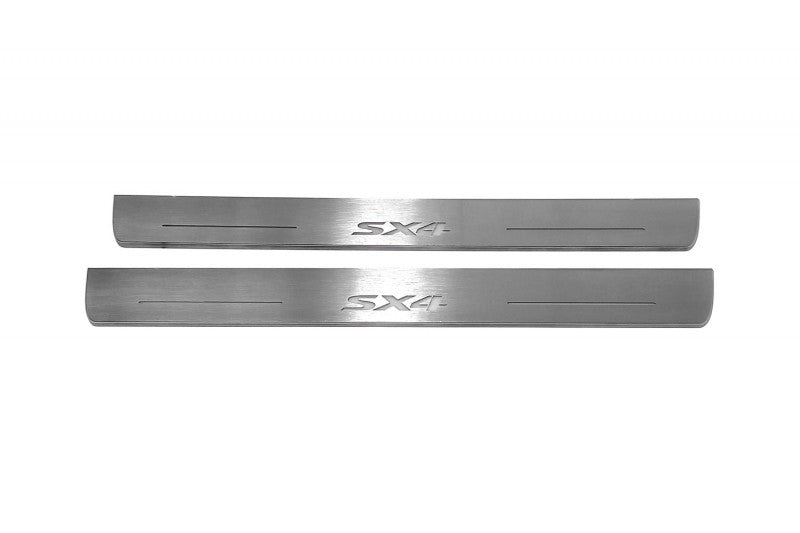Suzuki SX4 II 2013-2021 Stainless Steel LED Door Sills – SX4 Logo