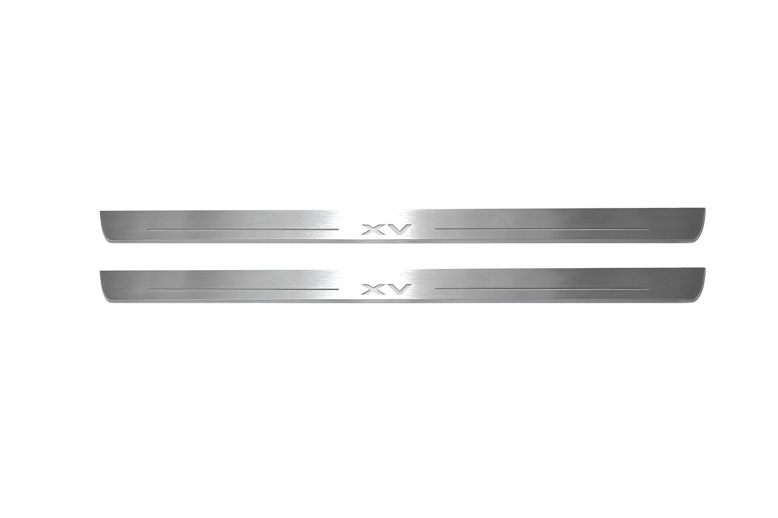 LED door sill plates for Subaru XV I 2011+ stainless steel with XV logo