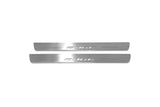 Ford Edge II 2015+ LED door sill plates in stainless steel with Edge logo