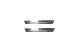 stainless steel LED door sill plates for BMW X5 E53 1999+ with BMW Individual logo