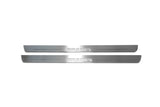 LED door sill plates Smart Fortwo III 2014+ stainless steel with Brabus logo