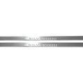 Illuminated LED Door Sill Tread Plates Chevrolet Silverado III 2014-2019 With Silverado Logo Chevrolet Led Door Sills opdesign