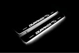 stainless steel LED door sill plates with Dodge Durango III 2011+ with Durango R/T logo