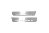 LED door sill plates stainless steel Dodge Charger LD 2023+ with Scat Pack logo