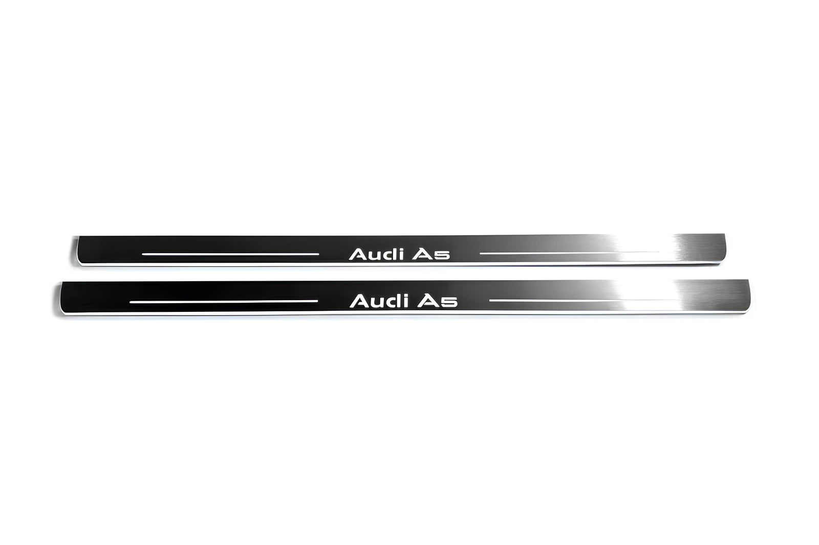 stainless steel door sill plates for Audi A5 II 2016+ with Audi A5 logo