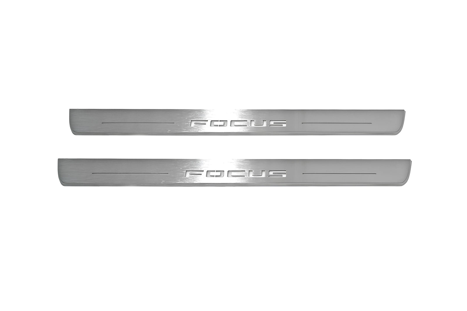 LED door sill plates stainless steel Ford Focus IV 2018+ with Focus logo