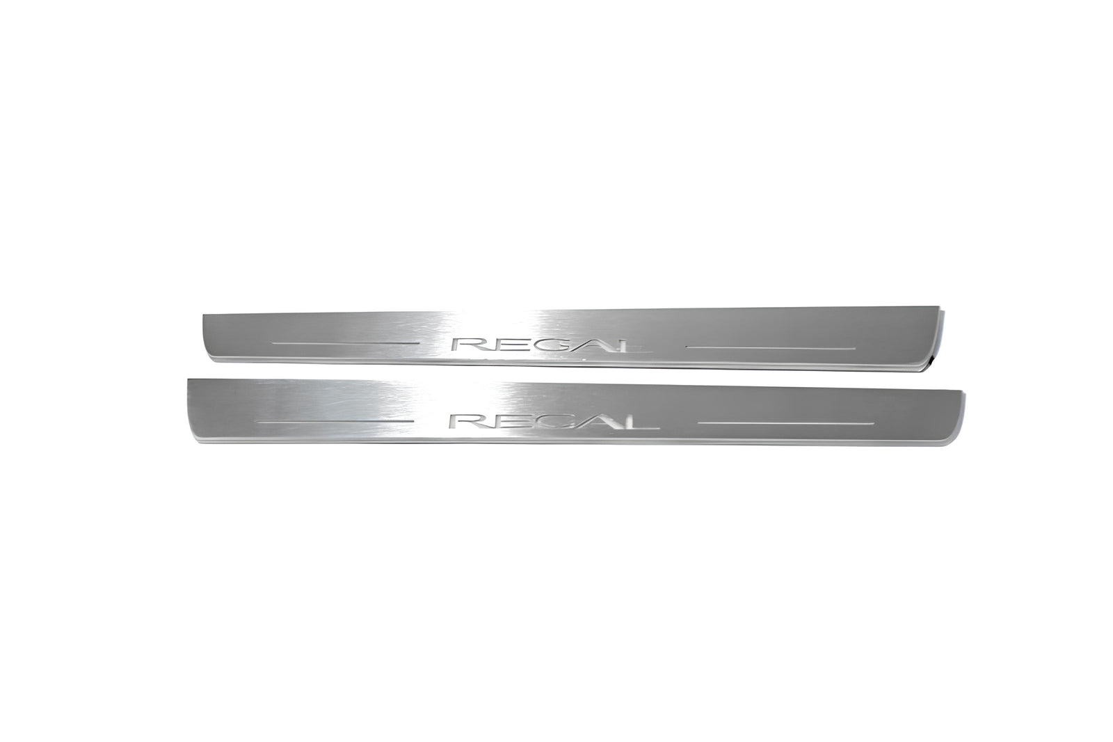 Buick Regal V 2008+ LED door sill plates in stainless steel with Regal logo