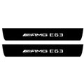 Mercedes E W213 2016-2023 Illuminated Matte Sill Plates with logo AMG E63 Mercedes Led Door Sills PRO opdesign
