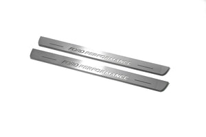 Illuminated LED Door Sill Tread Plates Ford Focus IV 2018+ With Ford Perfomance Logo Ford Led Door Sills opdesign