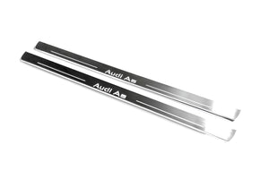 Illuminated LED Door Sill Tread Plates Audi A5 I 2007-2016 With Audi A5 Logo Audi Led Door Sills opdesign