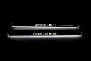 Mercedes S-Class W222 Stainless LED Door Sills – Mercedes-Benz Logo