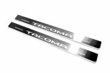 Toyota Tacoma N400 2024–Present — Stainless Steel LED Door Sills — Tacoma Logo