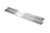 LED door sill plates for SsangYong Rexton II 2006+ stainless steel with Rexton logo