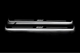 LED door sill plates for Peugeot 4007 2007+ stainless steel with 4007 logo