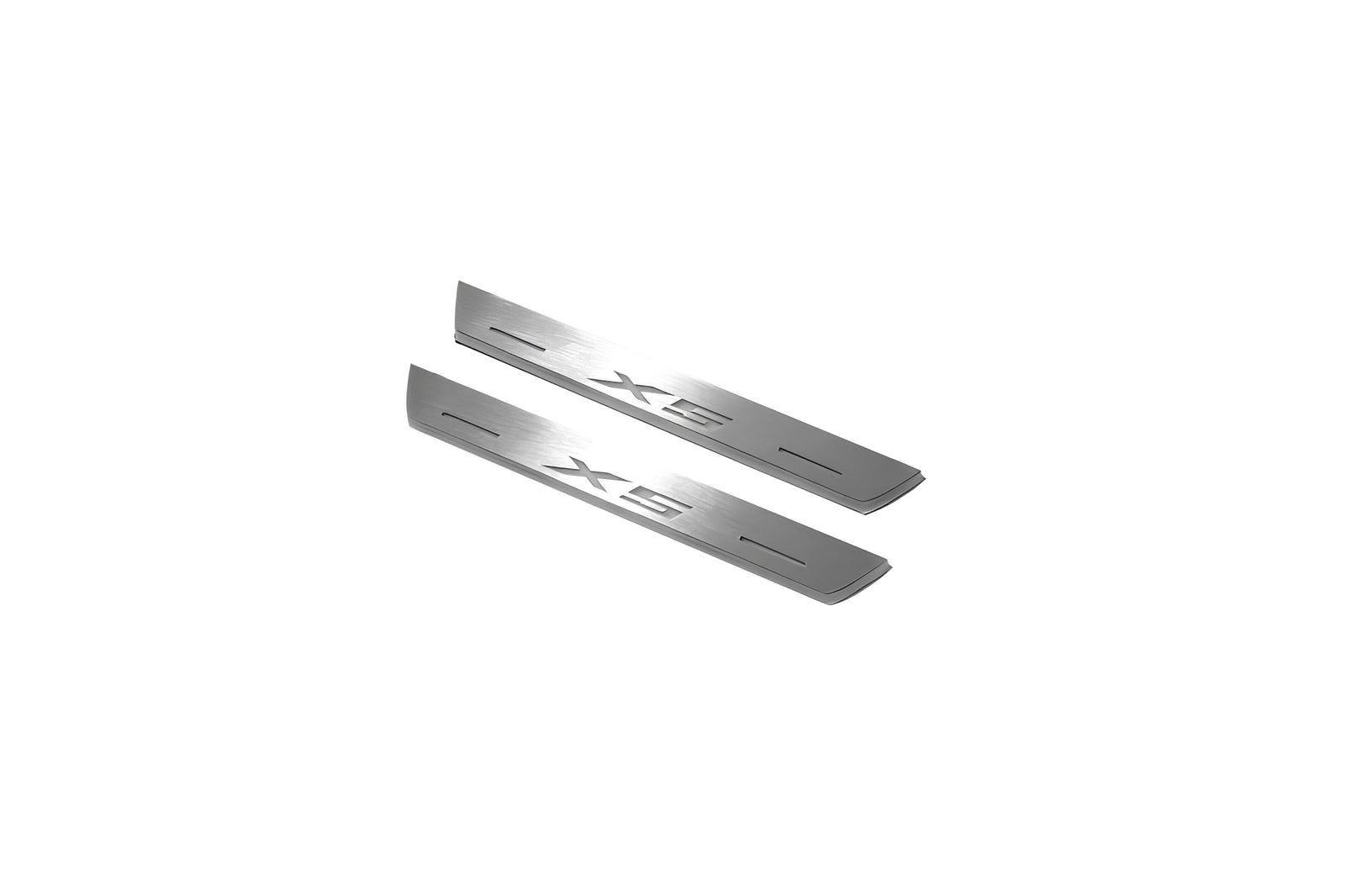 LED door sill plates for BMW X5 E70 2006+ stainless steel with X5 logo