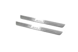 LED door sill plates for Lexus LX III 2008+ stainless steel with Lexus logo