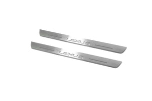 Illuminated LED Door Sill Tread Plates Lexus LX III 2008+ With Lexus Logo Lexus Led Door Sills opdesign