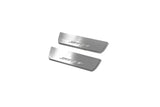 Jeep Grand Cherokee IV WK2 2010+ illuminated entry guards in stainless steel with SRT logo