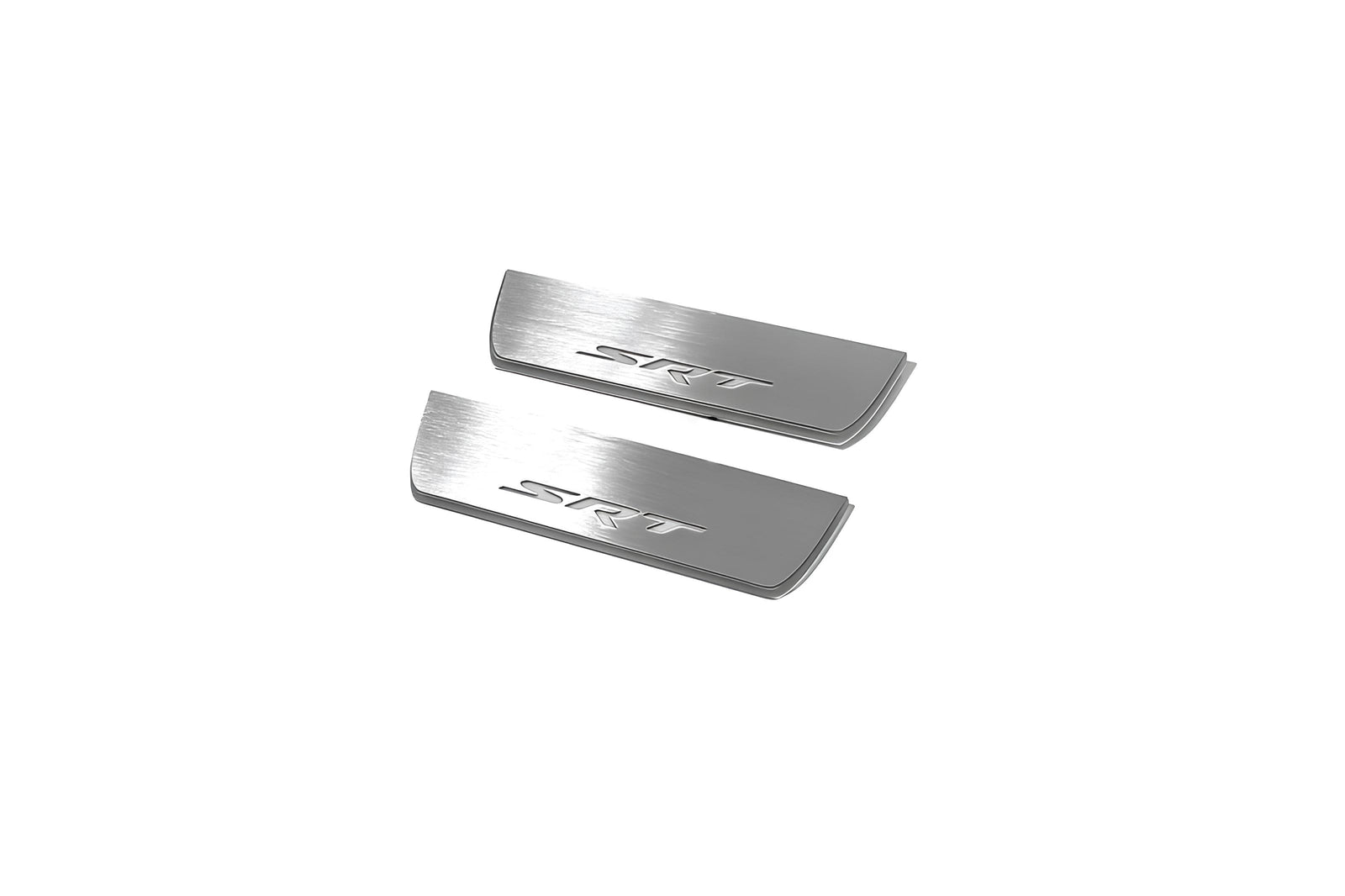 Jeep Grand Cherokee IV WK2 2010+ illuminated entry guards in stainless steel with SRT logo
