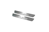 LED door sill plates for Land Rover Discovery III 2004+ with Land Rover logo