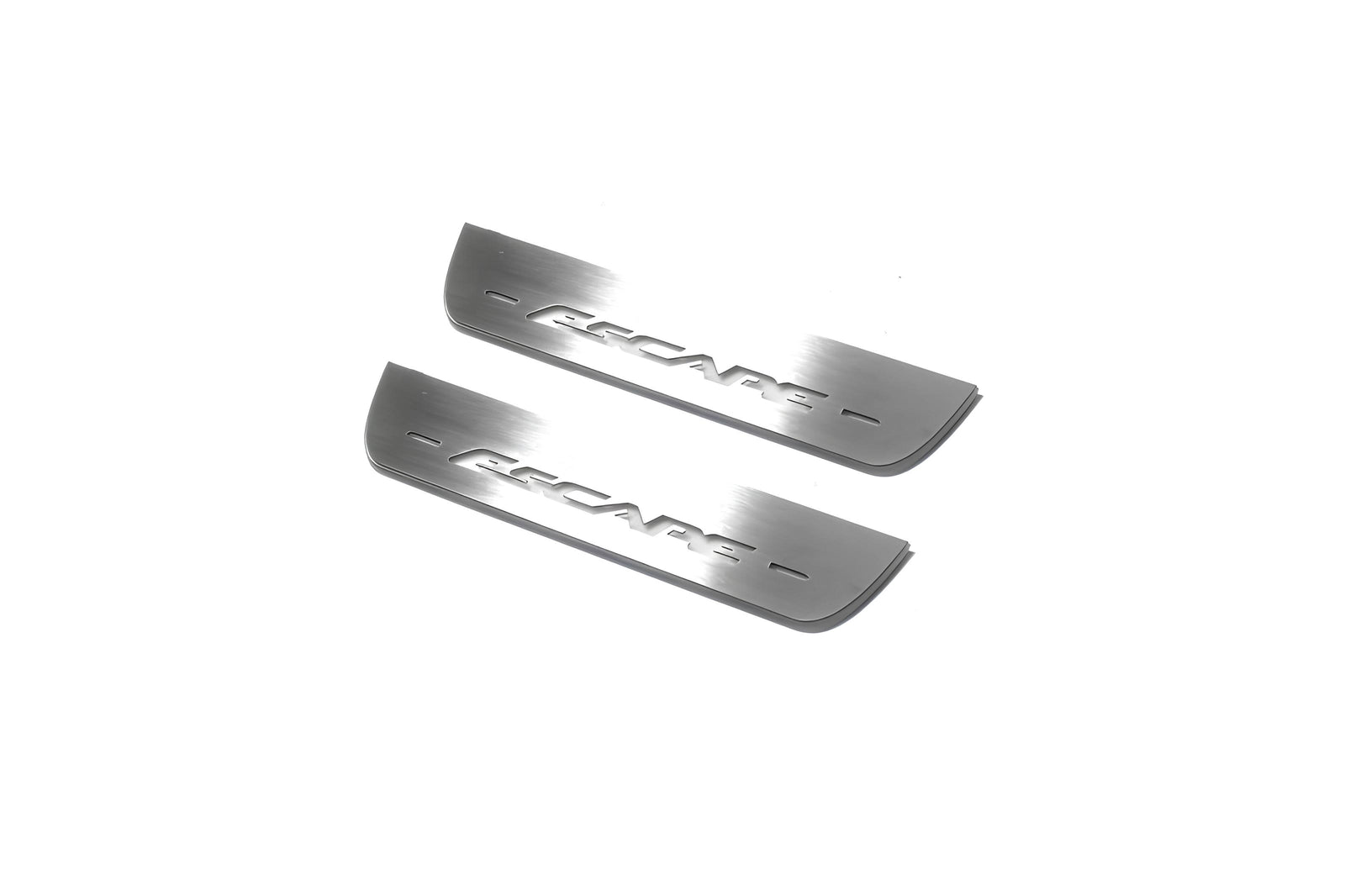 stainless steel LED door sill plates with Ford Escape III 2013+ with Escape logo