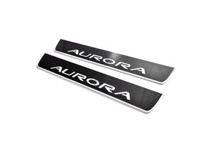 Oldsmobile Aurora I 1995-1999 LED Door Sills LED Door Sills Illuminated Scuff Aurora Logo Stainless Steel Entry Guards Door S