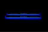 Toyota Camry V50 2012+ stainless steel LED door sill plates with Camry logo