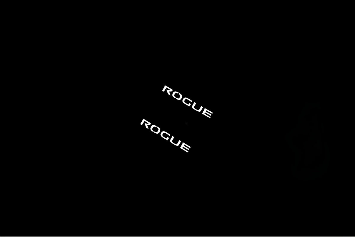 illuminated door sill protectors for Nissan Rogue II T32 2014+ with Rogue logo