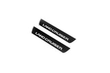 LED door sill plates Toyota Prado 250 2023+ stainless steel with Land Cruiser logo