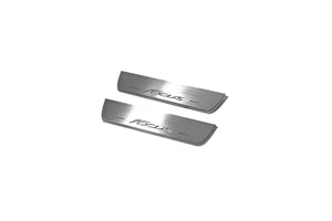 Illuminated LED Door Sill Tread Plates Ford Focus III 2011-2018 With Focus Logo Ford Led Door Sills opdesign