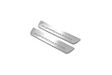 LED door sill plates Range Rover IV 2012+ stainless steel with Supercharged logo