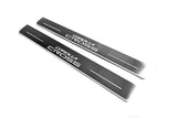 Toyota Corolla Cross Stainless LED Door Sills – Corolla Cross Logo