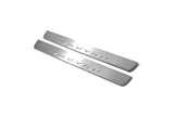 SsangYong Rexton II 2006+ LED door sill plates stainless steel with Rexton logo