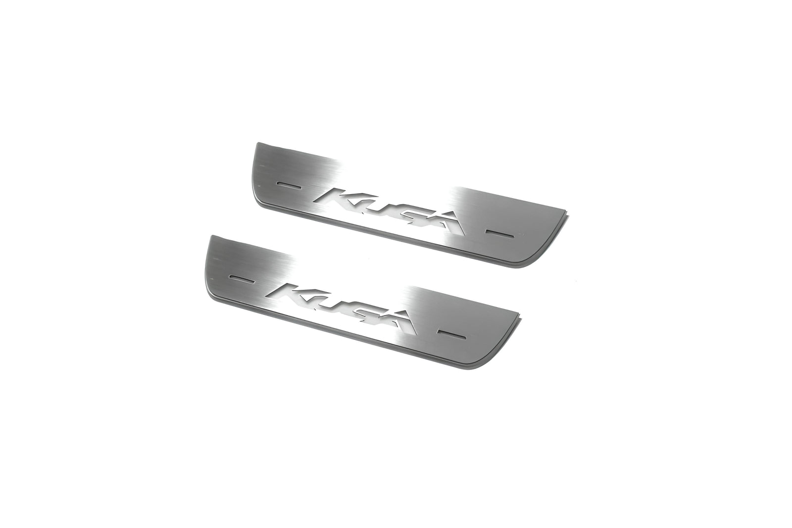 LED door sill plates stainless steel Ford Kuga II 2013+ with Kuga logo