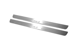 Illuminated LED Door Sill Tread Plates Volkswagen Jetta VII 2019+ With GLI Logo Volkswagen Led Door Sills opdesign