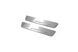 LED door sill plates stainless steel Mitsubishi ASX I 2010+ with ASX logo